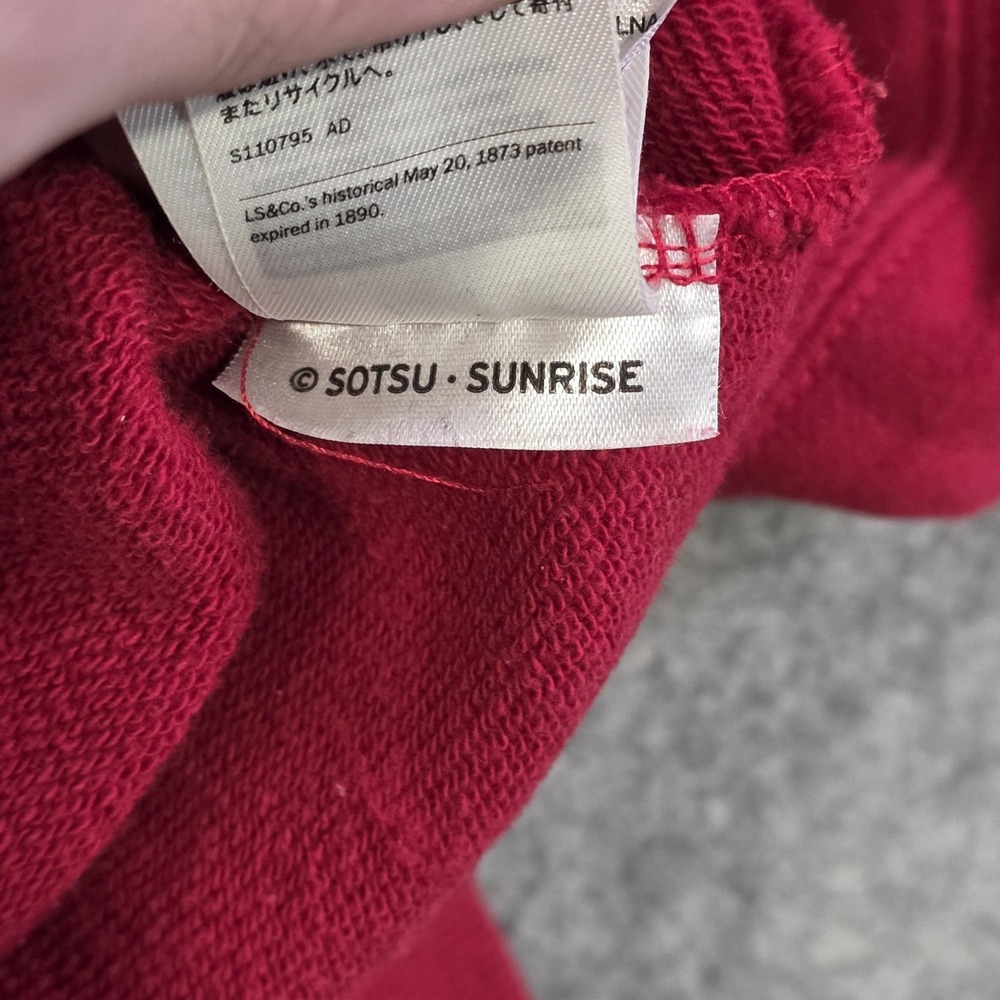 Levi Strauss Hoodie Mens Medium Red Mobile Suit Gundam Seed Anime Sweatshirt - Picture 13 of 15